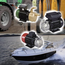 Electric pumps for food, agriculture, nautical & irrigation