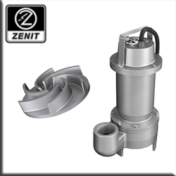 Zenit - Sommersa  fognature leghe speciali acciaio inox girante vortex