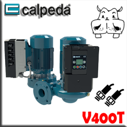 Calpeda - Pompe di circolazione circolatori acqua in-line gemellari tecnologia inverter con trasduttore differenziale