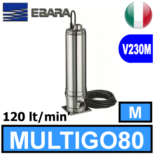 Ebara MULTIGO 80 AISI 304 vertical multistage centrifugal electric pump 2