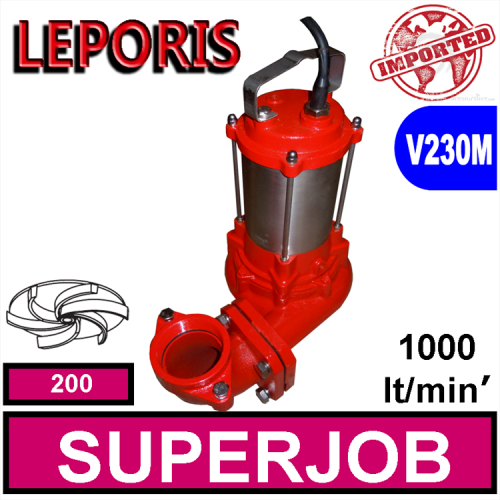 Leporis - Superjob 200 submersible sewage and drainage pumps 2