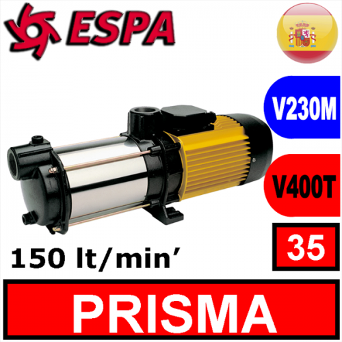 Prisma 35 Espa - Multi-stage centrifugal, horizontal electric pump