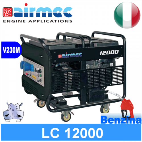 Electric gasoline generator Airmec LC12000 8,5KW 8500W Recoil or electric starter 