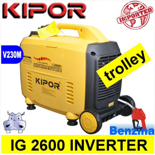 TROLLEY  Generator   Kipor IG 2600  1,84W 1840W Inverter
