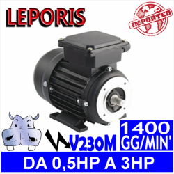 Leporis - Motori elettrici V230M 4 POLI 1400 GG.MIN Forma B3.B14