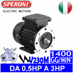 Speroni - Motori elettrici V230M 4 POLI 1400 GG.MIN Forma B3.B5