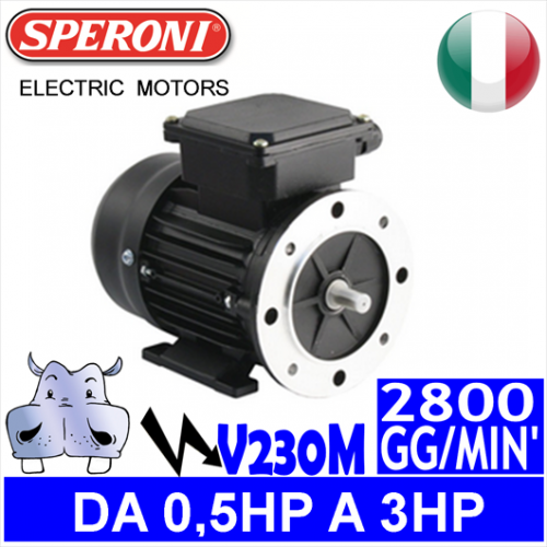Speroni - Motori elettrici V230M 2 POLI 2800 GG.MIN Forma B3.B5