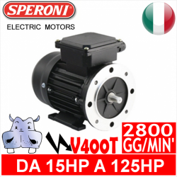 Speroni - Motori elettrici V400T 2 POLI 2800 GG.MIN Forma B3.B5 - Serie ghisa