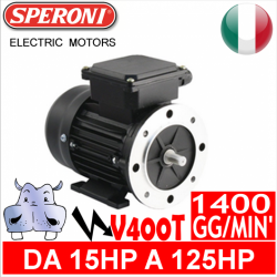 Speroni - Motori elettrici V400T 4 POLI 1400 GG.MIN Forma B3.B5 - Serie ghisa