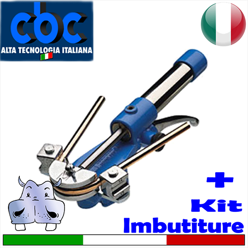 CBC - Curvatubi idraulica portatile OB.85S completa di kit per cartelle e imbutiture 3