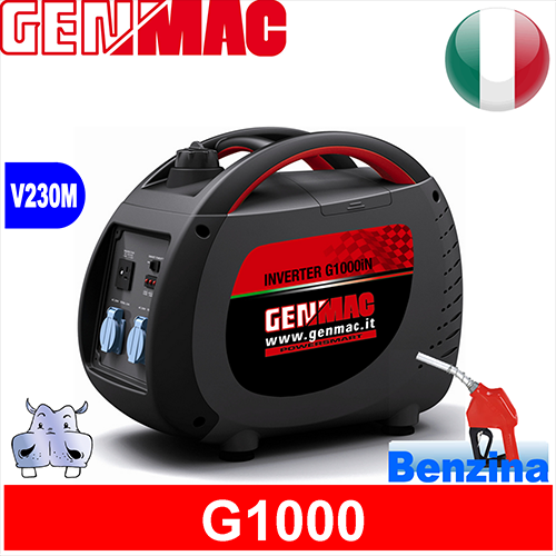 Gasoline Inverter Generator GENMAC G1000 0,72KW 720W