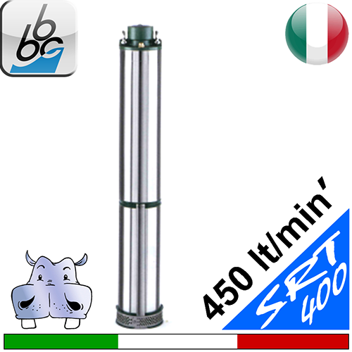 BBC  - Submerged monobloc water pump for for industrial civil and farming uses - SRT 400 - Submersible Pumps for 6″ 