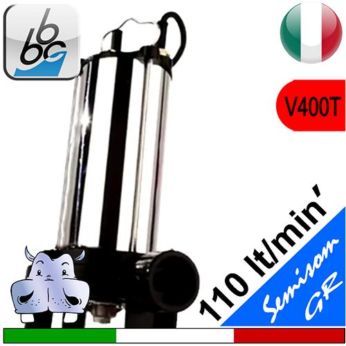 BBC - Semisom 125 GR T submersible grinder pump for waste water