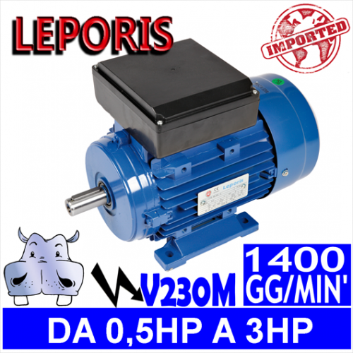Leporis - Motori elettrici V230M 4 POLI 1400 GG.MIN Forma B3