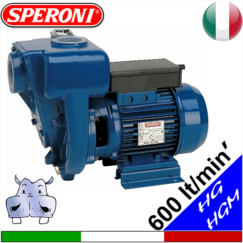 Speroni HG50 1.1kW - 1.5kW models - self priming monoblock close-coupled pumps
