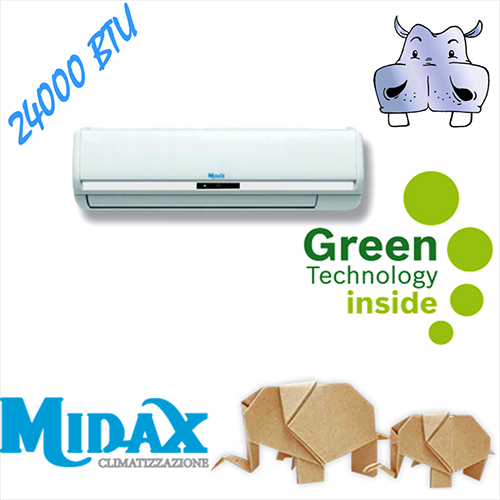 Condizionatore - climatizzatore aria inverter DC Midax (caldo-freddo) 24000BTU - modello 2014