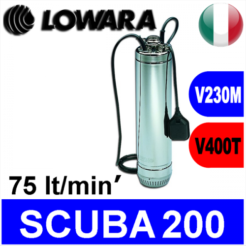 Lowara - SC200C Submersible close-coupled pump - single-phase version without float 2