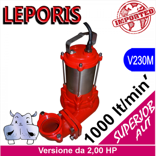 Leporis - Superjob 200 submersible sewage and drainage pumps