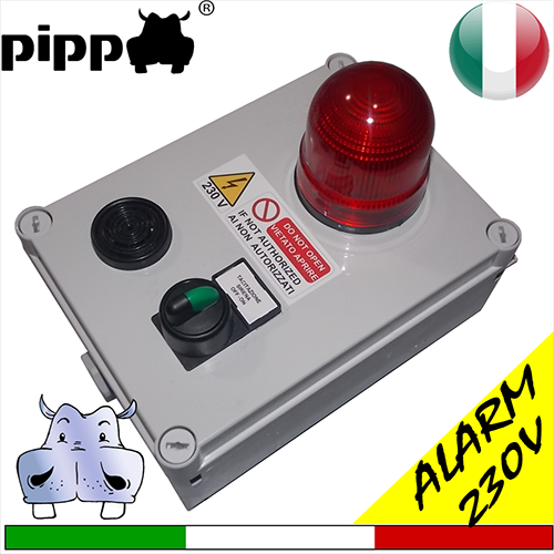 Acoustic and visual alarm - siren and flashing - single-phase V230 - can be silenced 4