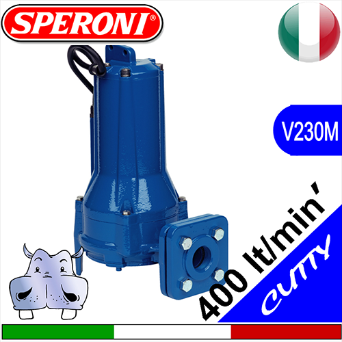 Speroni Cutty single-phase sewage grinder pumps for waste water