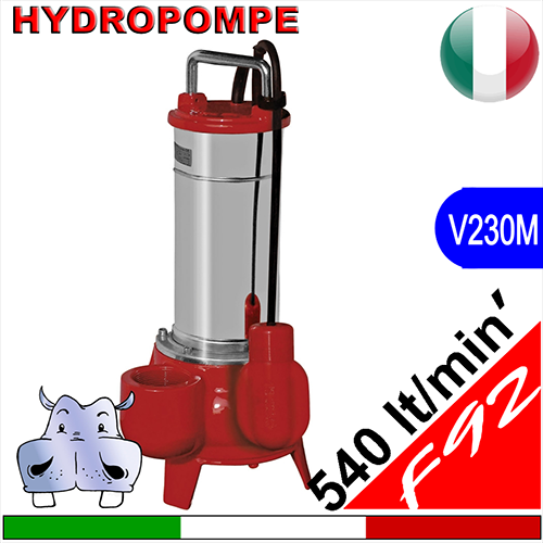 Hydropompe - F92 Submersible pumps for sewage water and waste water