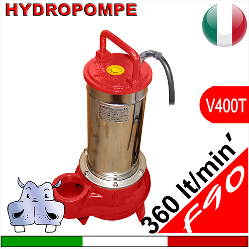 Hydropompe F90 Submersible sewage and wastewater pump - three-phase power supply