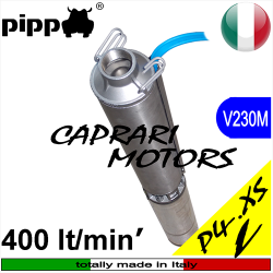 Pippo - P4.XS.L submersible pump and MC4 caprari motor (uncoupled) single-phase
