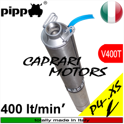 Pippo water pumps -  Caprari MC4 submerged motor and Pippo P4.XS sub pump - 3 years warranty