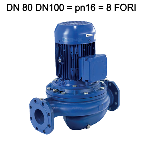 Elettropompa circolatore in-line Lowara LNEE flangiatura PN16 DN80 - alimentazione trifase 2