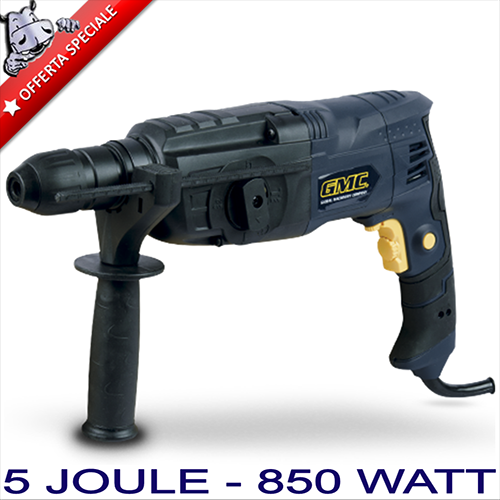 GMC - Trapano battente tassellatore con punte sds-plus 850W