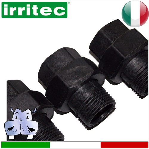 3-piece fitting O-ring seal in polyethylene 