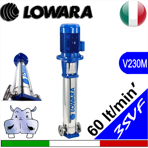 Lowara 3SVF - vertical multistage electric-pump - single-phase power supply
