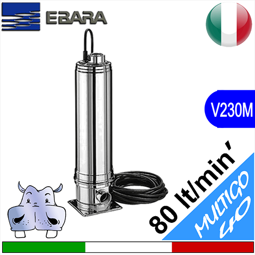 Ebara MULTIGO 40 Vertical multi-stage pump - AISI 304