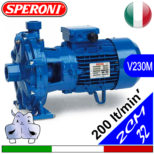 Speroni 2CM 32-190 twin-impeller pump