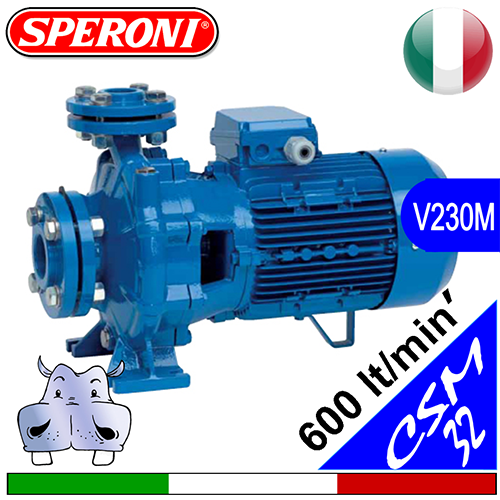 Speroni CSM 32 standardised pumps in cast iron - single-phase power supply