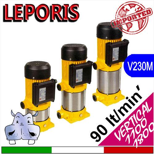 Leporis VERTICAL 1100:1800 Multi-stage centrifugal pumps - single-phase power supply