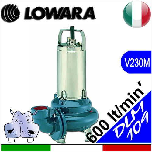 Lowara DLM109 Single-channel impeller sewage pumps without float switch