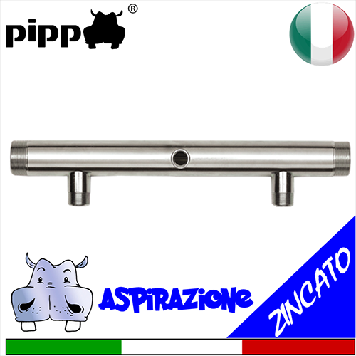 2-way suction manifold in galvanized steel for booster set - 6600Z series