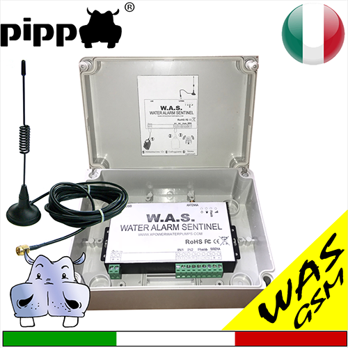 WAS Low voltage GSM level alarm with backup battery