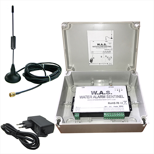 WAS Low voltage GSM level alarm with backup battery 2