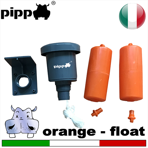 Vertical Orange Float - Millimeter float switch with vertical drive 2