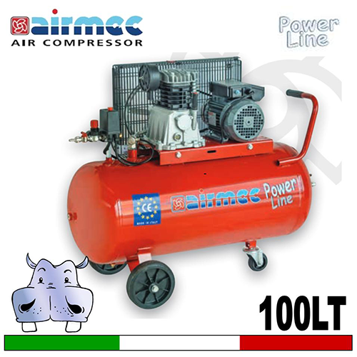 Compressore Airmec Power Line Monostadio CRMCR 102 PL 100 LT