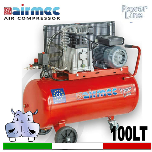 Compressore Airmec Power Line Monostadio CRMCR 103 PL 100 LT