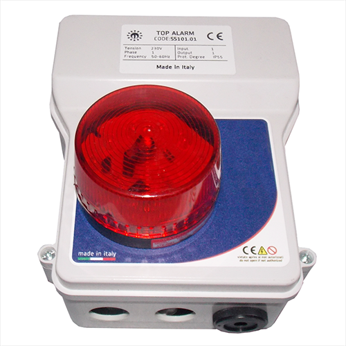 Acoustic-luminous alarm - Siren and flashing in low voltage - Silenceable 2