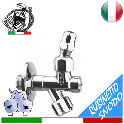 Rubinetto a snodo sottolavabo a vitone con filtro