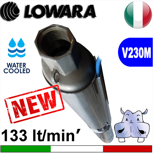 Lowara Elettropompe Sommerse complete 6GS - L4C watercooled alimentazione elettrica monofase 230Vac