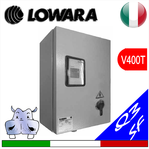 Quadro elettrico Lowara avviamento softstart per elettropompa Q3SF V400T trifase con controllo di coppia