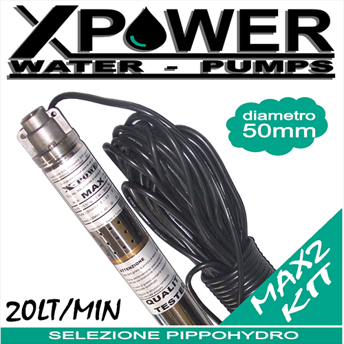 X-POWER MAX 2 Space-saving submersible pump with 20 cable 4