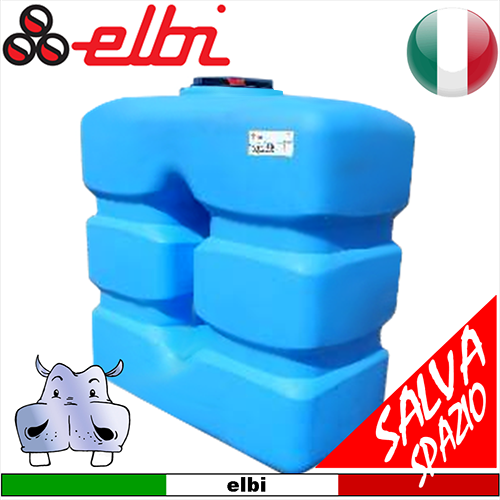 Serbatoi salvaspazio in polietilene per acqua potabile - capienza 800 e 1000 litri