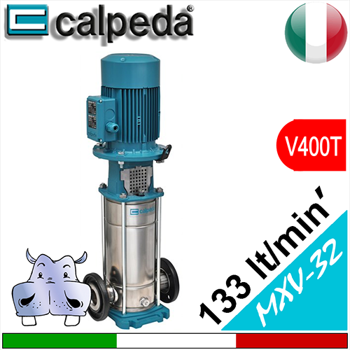 Calpeda Elettropompe multistadio verticali MXV 32-5 Alimentazione elettrica trifase 400Vac